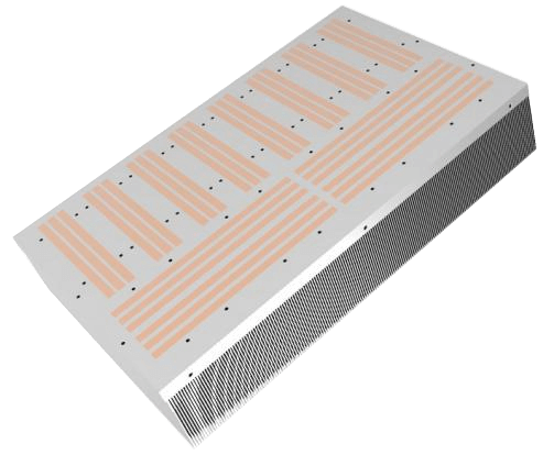 Væskekjølt radiator i aluminiumslegering